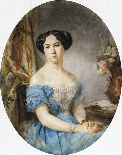 Партрэт Ірыны Паскевіч работы І. Рабійяра.