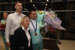 Беларуская каманда па цяжкай атлетыцы вярнулася на радзіму