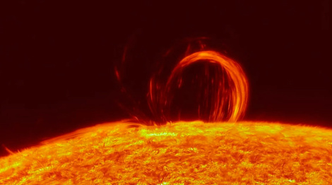 Зямлю накрыў паток плазмы ад Сонца