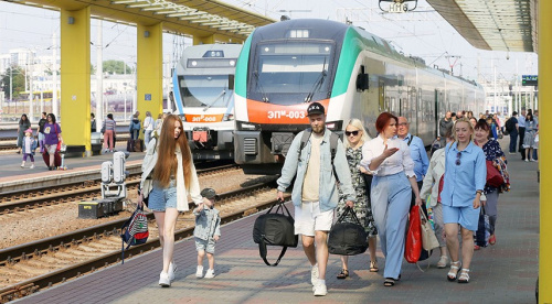Беларуская чыгунка у перыяд ліпеньскіх свят перавезла больш за 1 млн пасажыраў