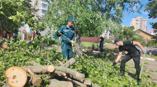 «Кожны зварот на кантролі»: ратавальнікі Магілёва расказалі аб работах па ліквідацыі наступстваў непагадзі