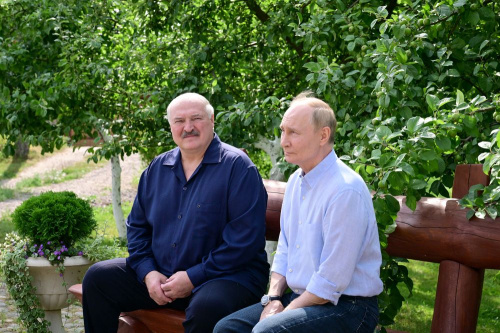 Аляксандр Лукашэнка і Уладзімір Пуцін правялі сустрэчу на востраве Валаам у Карэліі