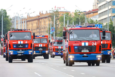Мужчыну выратавалі пры пажары ў інтэрнаце Пінска