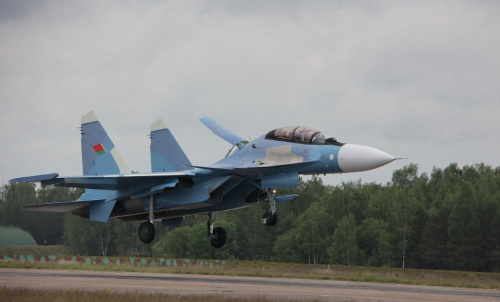 Партыя самалётаў Су-30СМ2 прыбыла ў Беларусь
