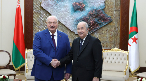 Presidents of Belarus, Algeria meeting in El Mouradia Palace