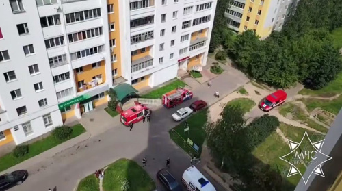 Спасатели потушили пожар в общежитии в Витебске