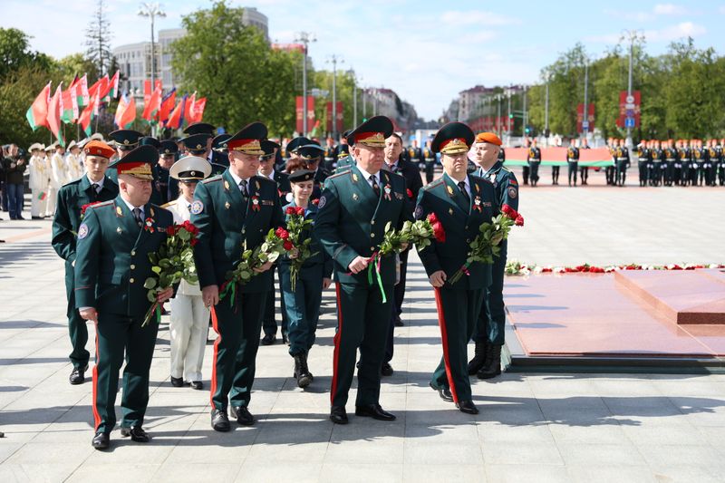 Ратавальнікі прынялі ўдзел ва ўрачыста-жалобных мерапрыемствах з нагоды 80-годдзя Вялікай Перамогі