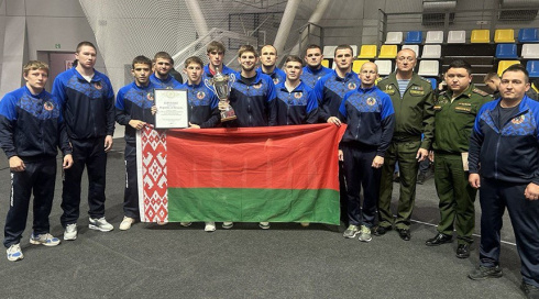 Сборная ВС Беларуси завоевала бронзу на международном турнире по спортивной борьбе в Кызыле