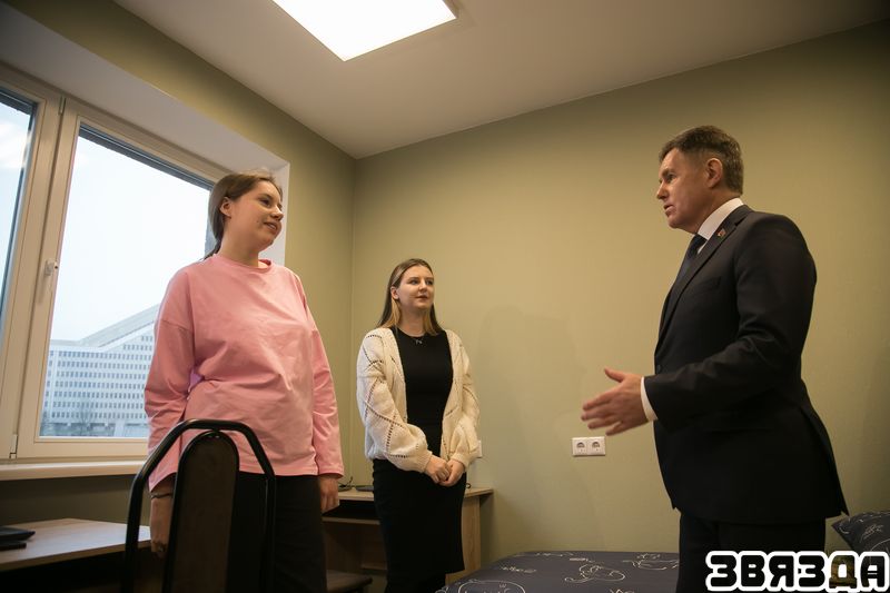Адкрыццё новага студэнцкага інтэрната ў Мінску 