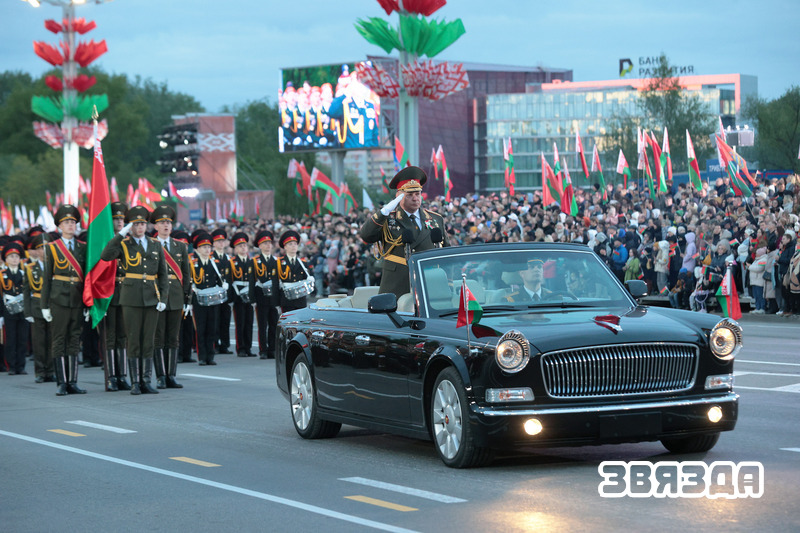 Галоўнай урачыстасцю Дня Перамогі стаў Ваенны парад у Мінску 