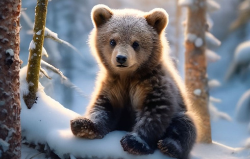 Медвежонок в Минском районе устроил TikTok-шоу и пулей сбежал от машины 