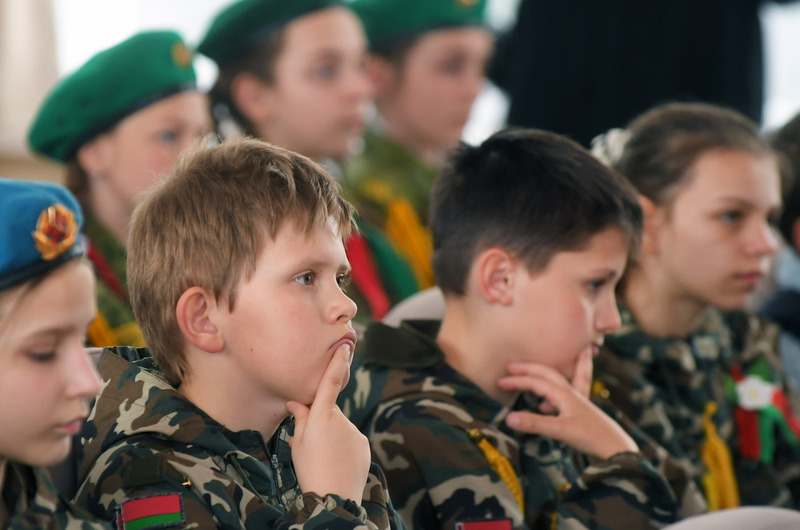 У сярэдняй школе № 119 Мінска адбылося ўрачыстае адкрыццё ваенна-патрыятычнага клуба «Бастыён»
