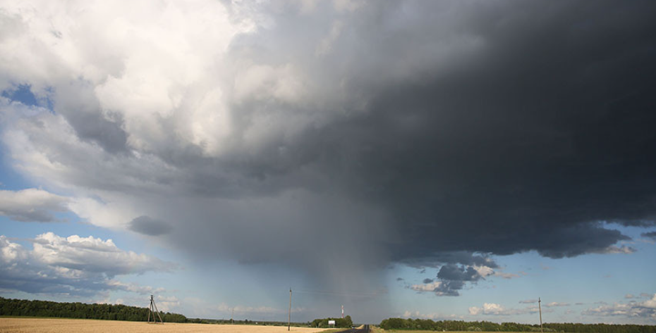 Да +28°С, месцамі навальніцы і туманы. Якім будзе надвор’е 13 ліпеня