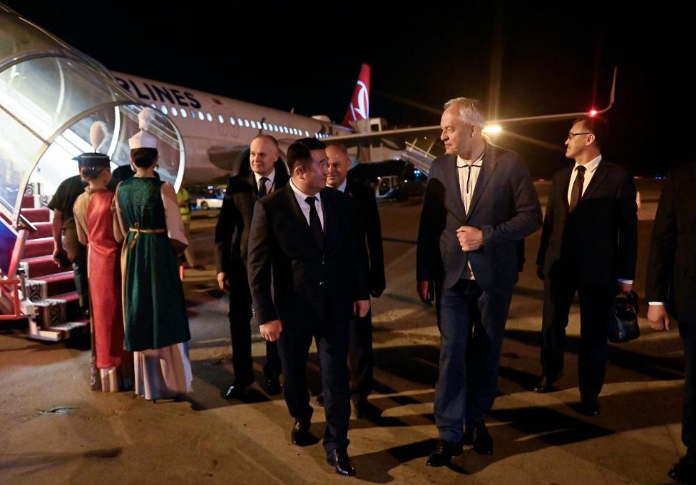 Парламенцкая дэлегацыя Беларусі на чале з Сергяенкам прыбыла ў Бішкек для ўдзелу ў пасяджэнні Савета ПА АДКБ