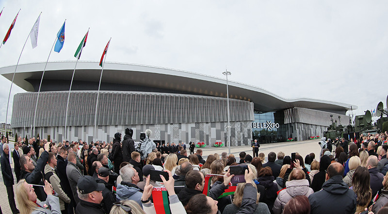 Lukashenko attends Minsk International Exhibition Center opening ceremony