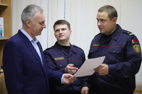 Участковыя інспектары міліцыі адзначаюць прафесійнае свята