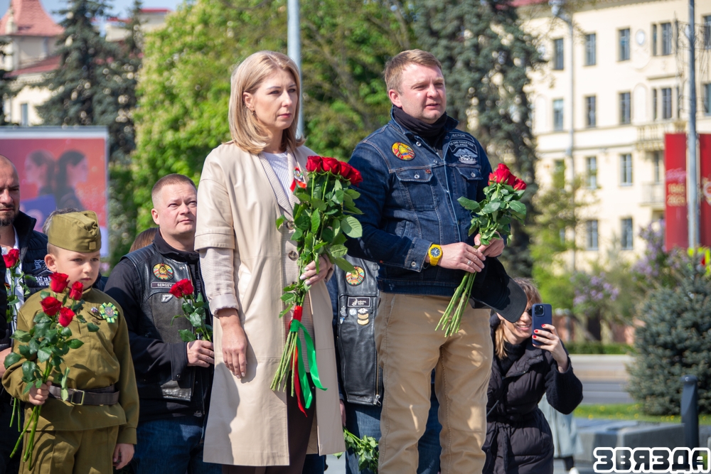 Міжнародны мотапрабег, прысвечаны 80-годдзю Перамогі, прайшоў у Мінску
