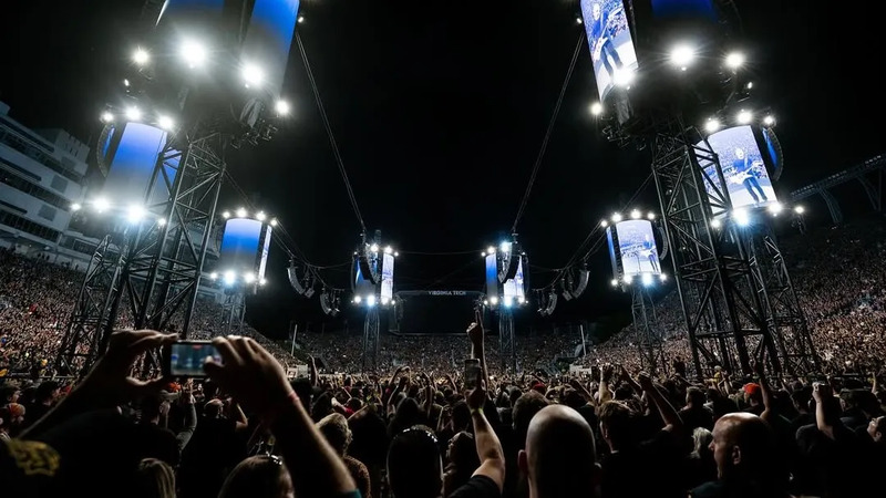 Канцэрт Metallica у Вірджыніі выклікаў невялікае землетрасенне