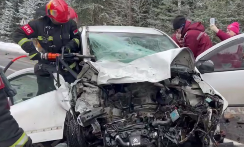 В Пуховичском районе спасатели МЧС спасли женщину, попавшую в ДТП