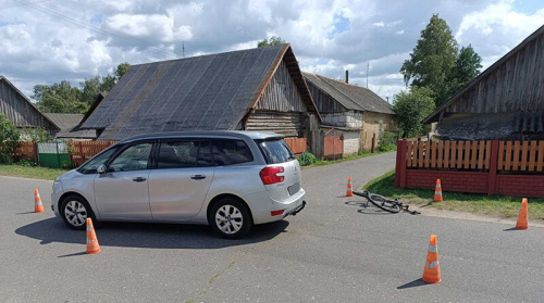 Легкавушка збіла 13-гадовага веласіпедыста ў Мастоўскім раёне