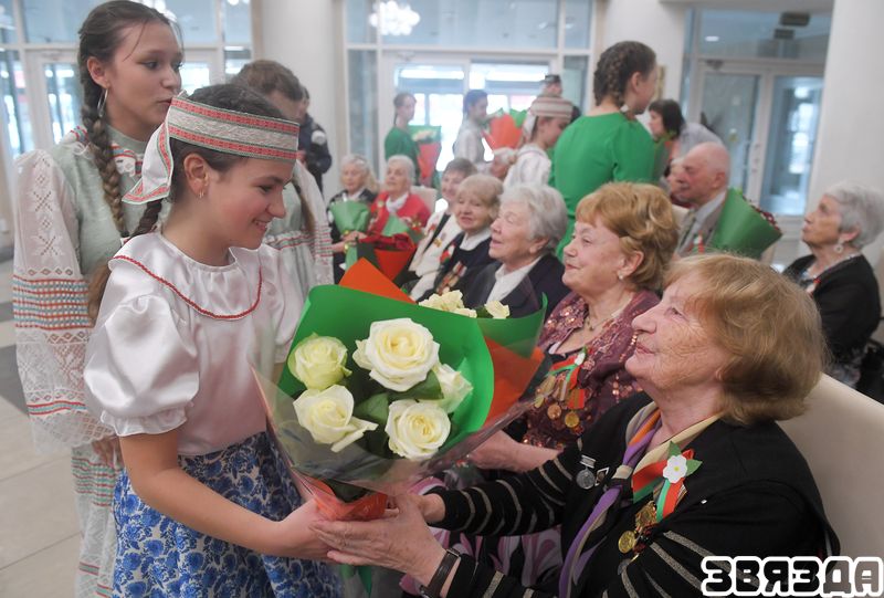 Сегодня в Ленинском районе Минска чествовали ветеранов
