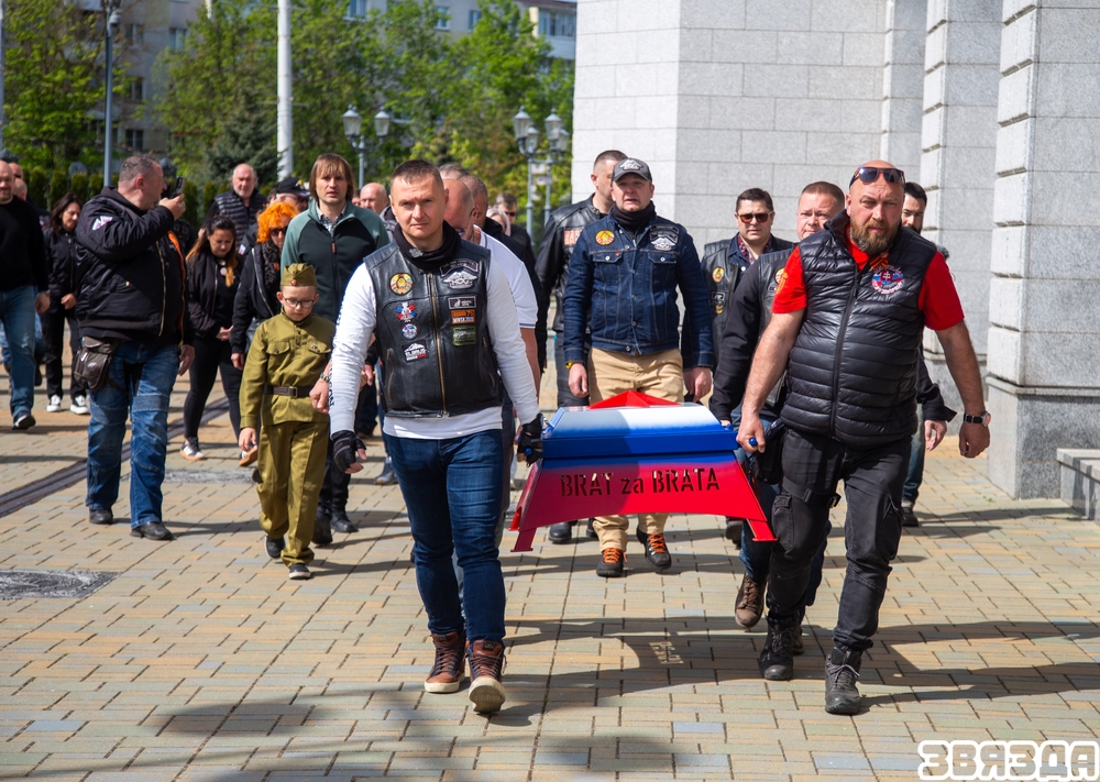 Міжнародны мотапрабег, прысвечаны 80-годдзю Перамогі, прайшоў у Мінску