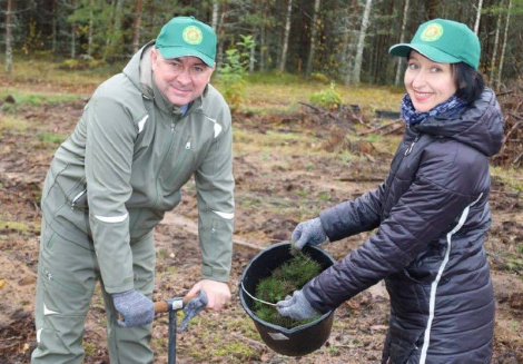 Прадстаўнікі дэпутацкага корпуса Віцебскай вобласці прынялі ўдзел у акцыі «Дай лесу новае жыццё»
