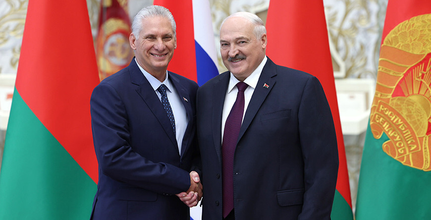 Встреча президентов Беларуси и Кубы прошла во Дворце Независимости