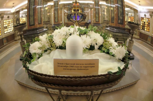 У Мінску заклалі капсулы з зямлёй з брацкай магілы на касмадроме «Байканур»